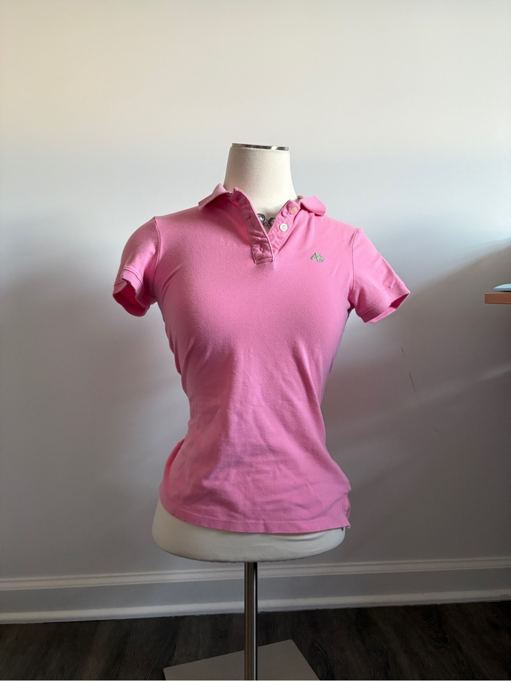 Pink Aeropostale Cotton Polo Shirt | M